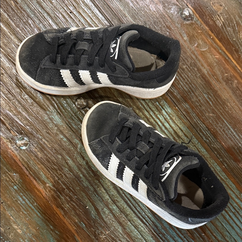 Adidas  Campus Kids Black and White Sneakers